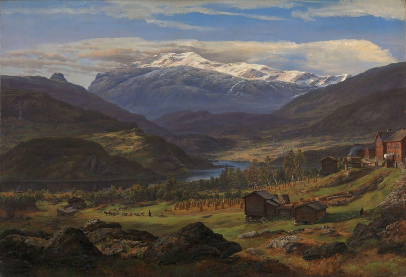 From Hjelle in Valdres (1851) reproduction of painting by Johan Christian Dahl. ALL GICLEE PRINTS