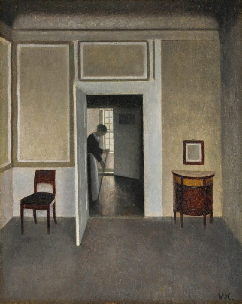 Interior, Strandgade 30 reproduction of painting by Vilhelm Hammershøi. ALL GICLEE PRINTS