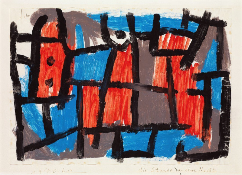 The Hour Before One Night (1940) reproduction of painting by Paul Klee. ALL GICLEE PRINTS