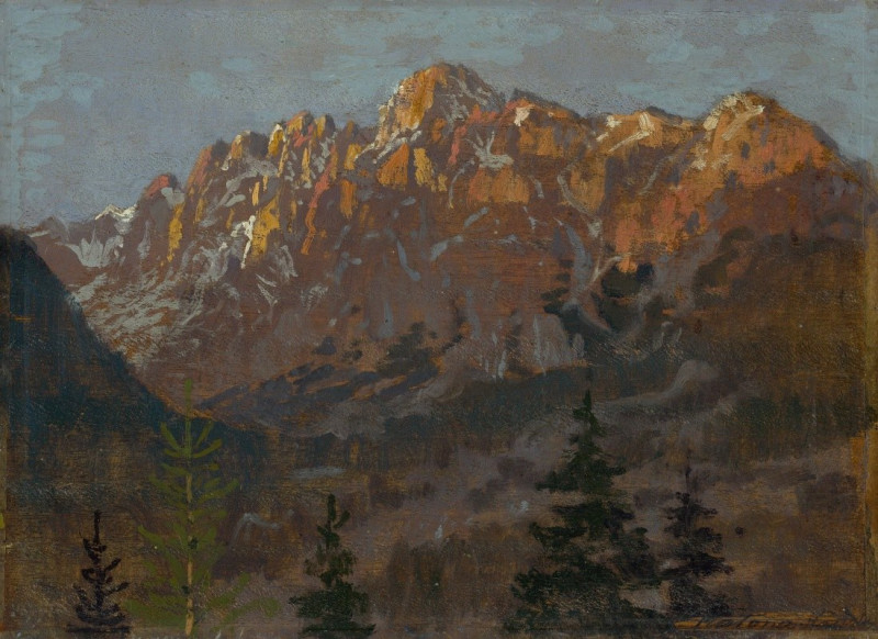 Ferdinand Katona reprodukcija Tatras Motif (1900), VISOS REPRODUKCIJOS , paveikslai, reprodukcijos internetu