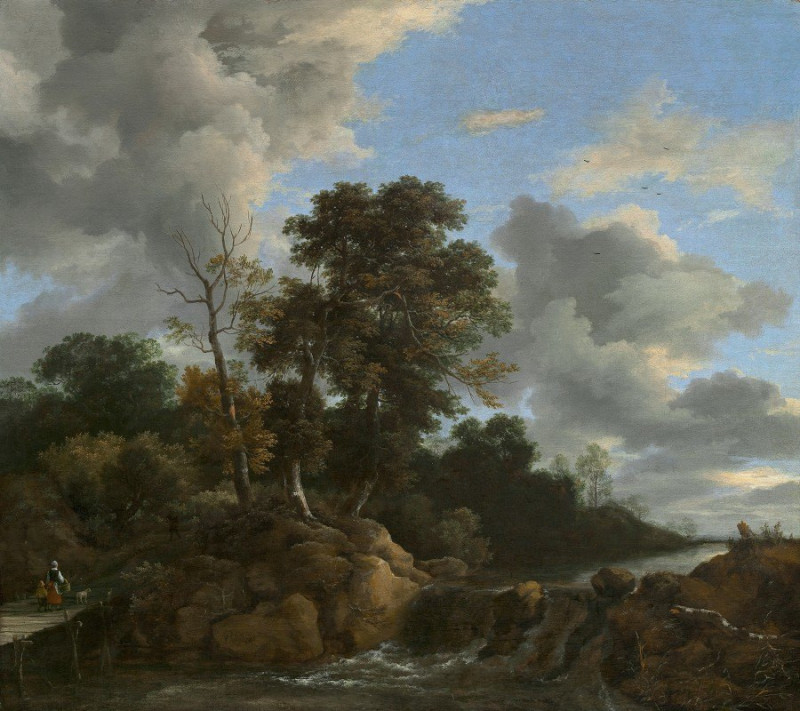 Jacob van Ruisdael reprodukcija Landscape (c. 1670), VISOS REPRODUKCIJOS , paveikslai, reprodukcijos internetu