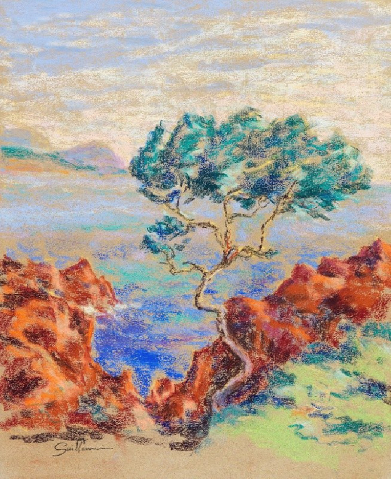 Le Trayas, Paysage du Midi (1914) reproduction of painting by Armand Guillaumin. ALL GICLEE PRINTS