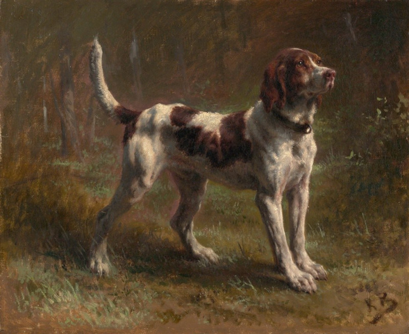 A Limier Briquet Hound (ca. 1856) reproduction of painting by Rosa Bonheur. ALL GICLEE PRINTS