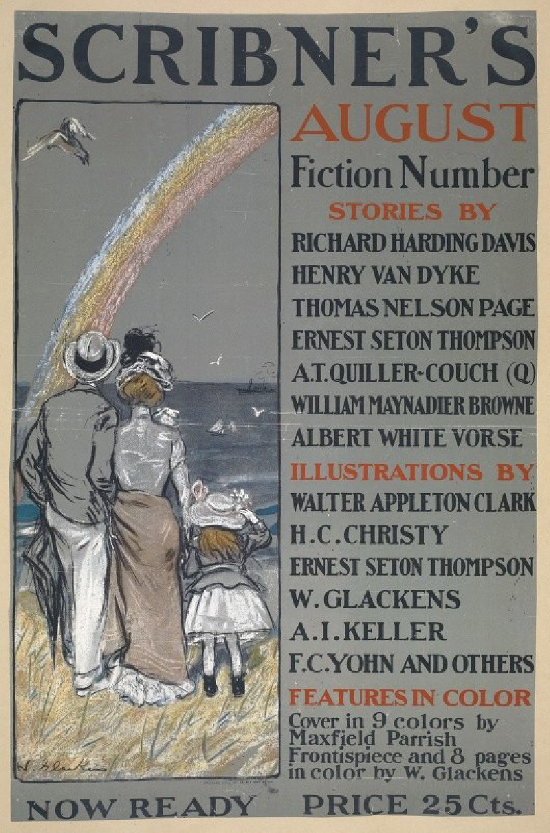 Scribner’s August (1899 - 1906) reproduction of painting by William James Glackens. ALL GICLEE PRINTS