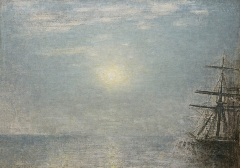 Sun Over The Sea reproduction of painting by Vilhelm Hammershøi. ALL GICLEE PRINTS