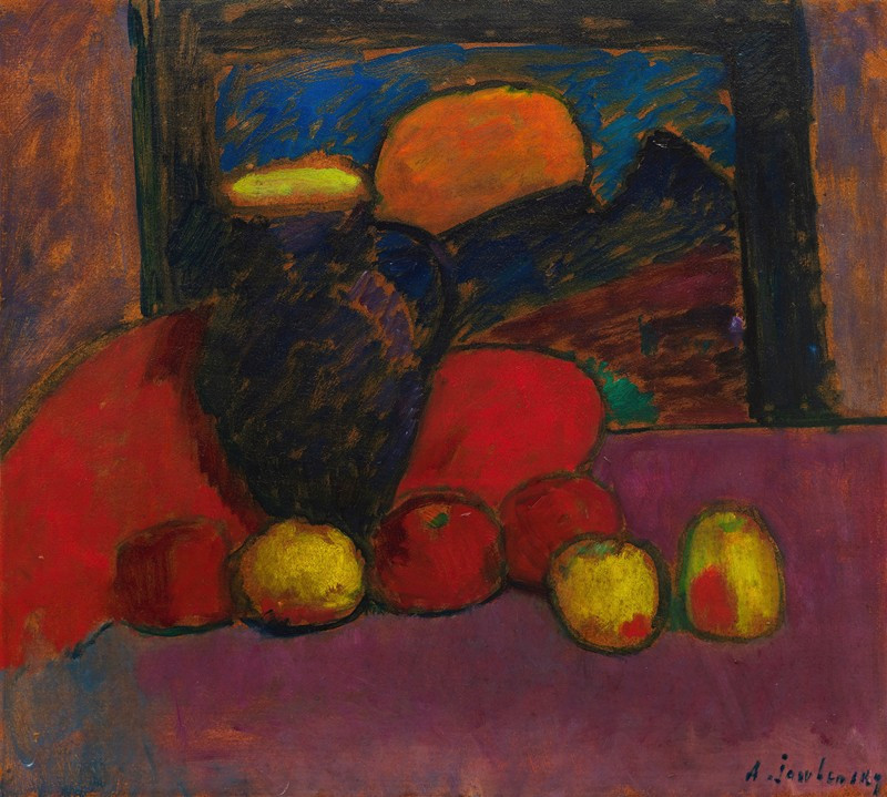 Alexej von Jawlensky reprodukcija Stillleben (1910), VISOS REPRODUKCIJOS , paveikslai, reprodukcijos internetu