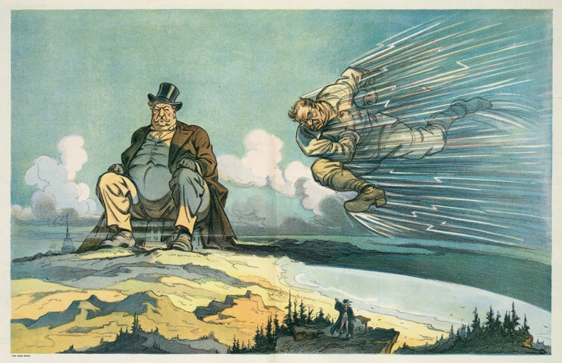 Stop! Look!! Listen!!! (1912) reproduction of painting by Udo Keppler. ALL GICLEE PRINTS