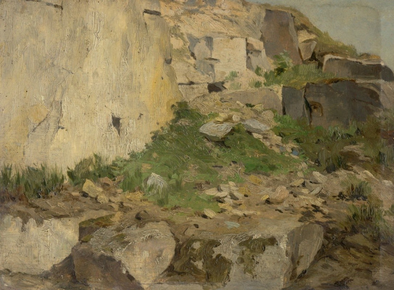 Study of Rocks (1900–1930) reproduction of painting by Ľudovít Čordák. ALL GICLEE PRINTS