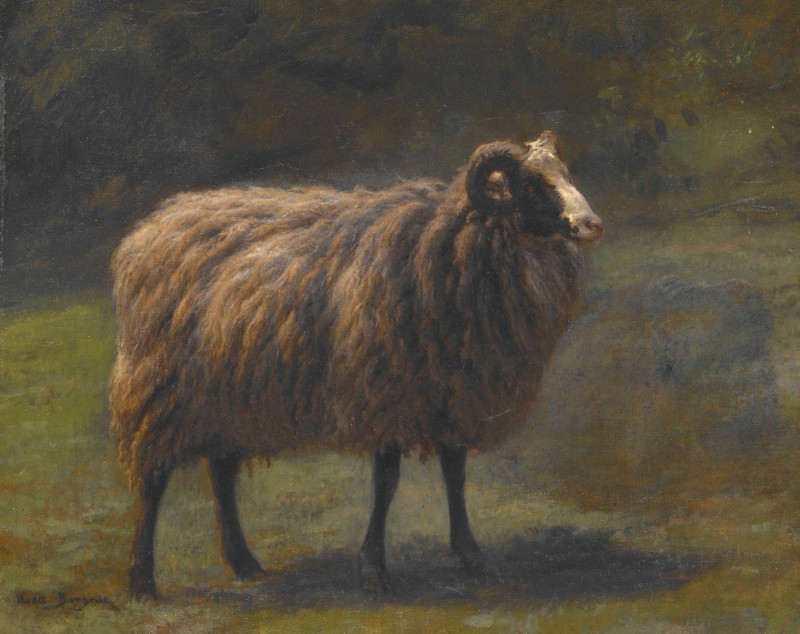 Ram (1845-1850) reproduction of painting by Rosa Bonheur. ALL GICLEE PRINTS