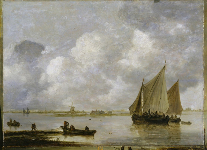 Haarlem Sea (1656) reproduction of painting by Jan van Goyen. ALL GICLEE PRINTS