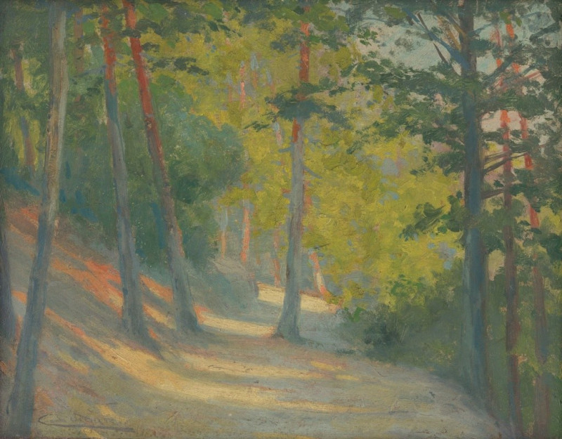 Road to Bankov (1909-1913) reproduction of painting by Ľudovít Čordák. ALL GICLEE PRINTS