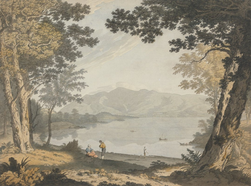 View of Skiddaw and Derwentwater (ca. 1780) reproduction of painting by Joseph Farington. ALL GICLEE PRINTS