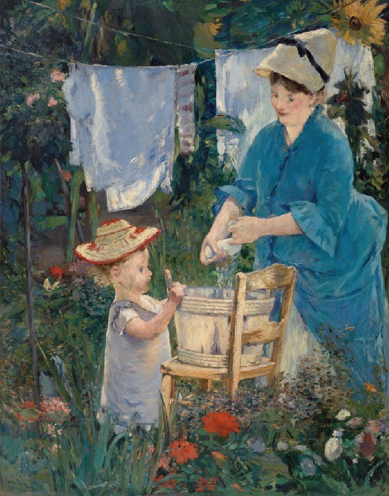 Edouard Manet reprodukcija Laundry (1875), VISOS REPRODUKCIJOS , paveikslai, reprodukcijos internetu