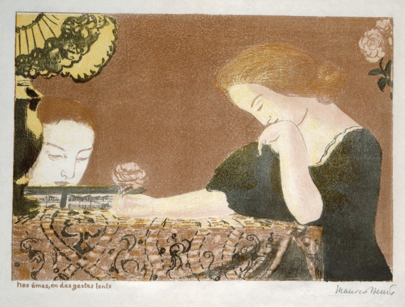 Nos âmes en des gestes lentes (1899) reproduction of painting by Maurice Denis. ALL GICLEE PRINTS