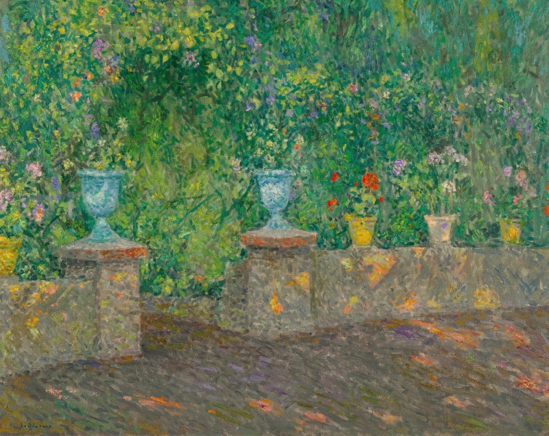 Les Pots De Faïence (1928) reproduction of painting by Henri Le Sidaner. ALL GICLEE PRINTS