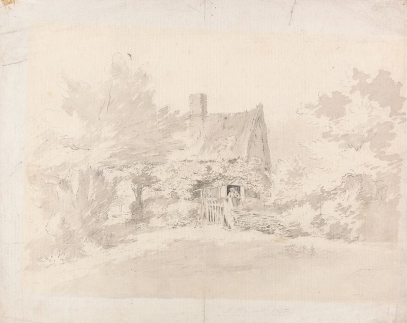 Cottage among Trees (ca. 1795) reproduction of painting by John Constable. ALL GICLEE PRINTS