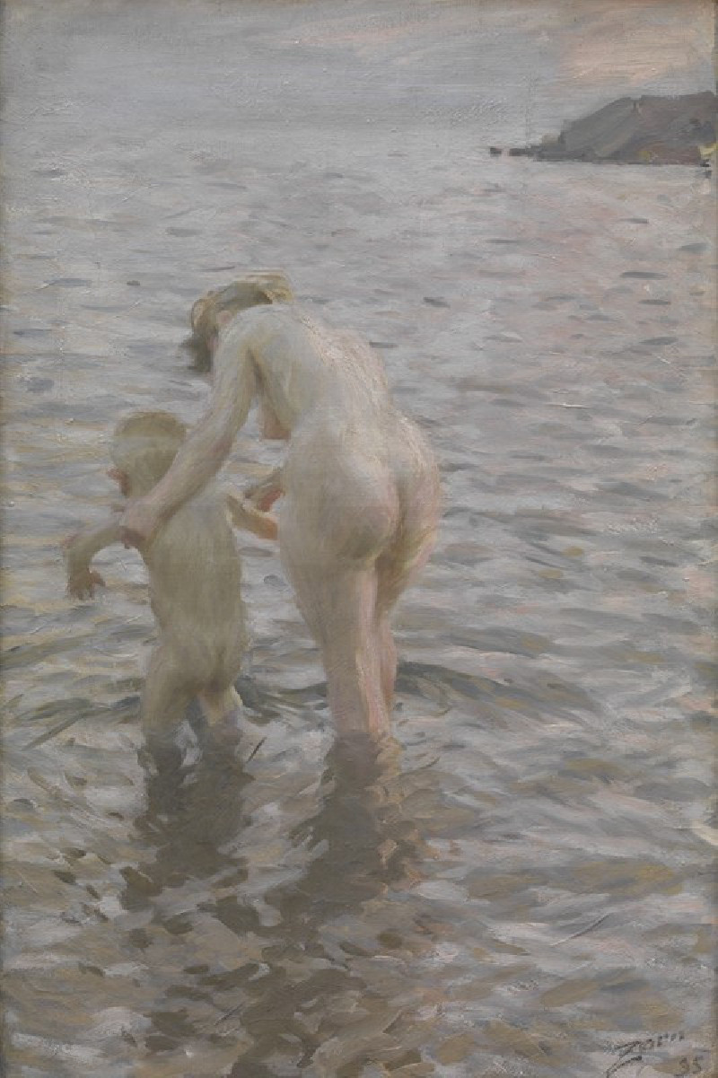 With Mother (1895) reproduction of painting by Anders Zorn. ALL GICLEE PRINTS