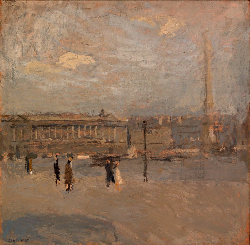 Place de la Concorde no. IV-A (ca 1917) reproduction of painting by Frank Edwin Scott. ALL GICLEE PRINTS