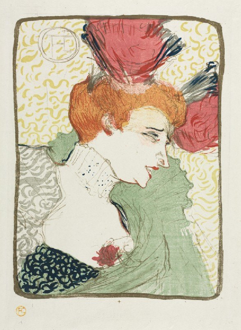 Bust Of Mademoiselle Lender (1895) reproduction of painting by Henri de Toulouse-Lautrec. ALL GICLEE PRINTS