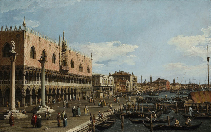 Venice, the Riva degli Schiavoni (c. 1740 - 1745) reproduction of painting by Canaletto. ALL GICLEE PRINTS