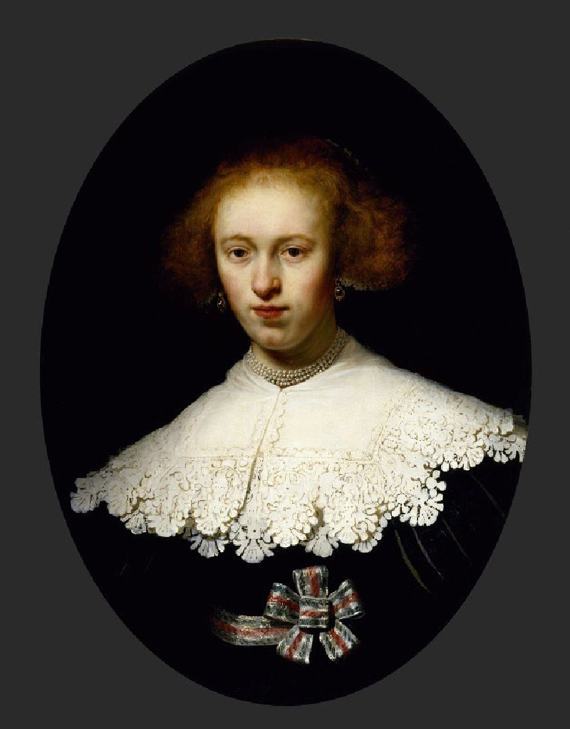 Portrait of a Young Woman reproduction of painting by Rembrandt van Rijn. ALL GICLEE PRINTS