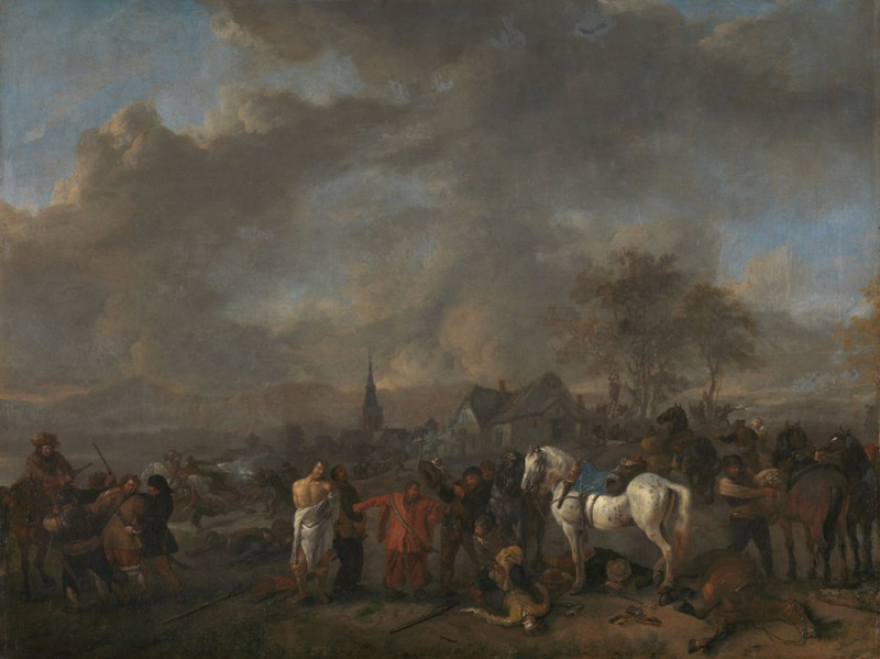 The Victory of the Peasants (c. 1665) reproduction of painting by Philips Wouwerman. ALL GICLEE PRINTS