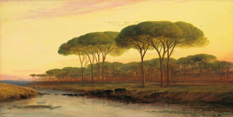 Ravenna (1882) reproduction of painting by Edward Lear. ALL GICLEE PRINTS