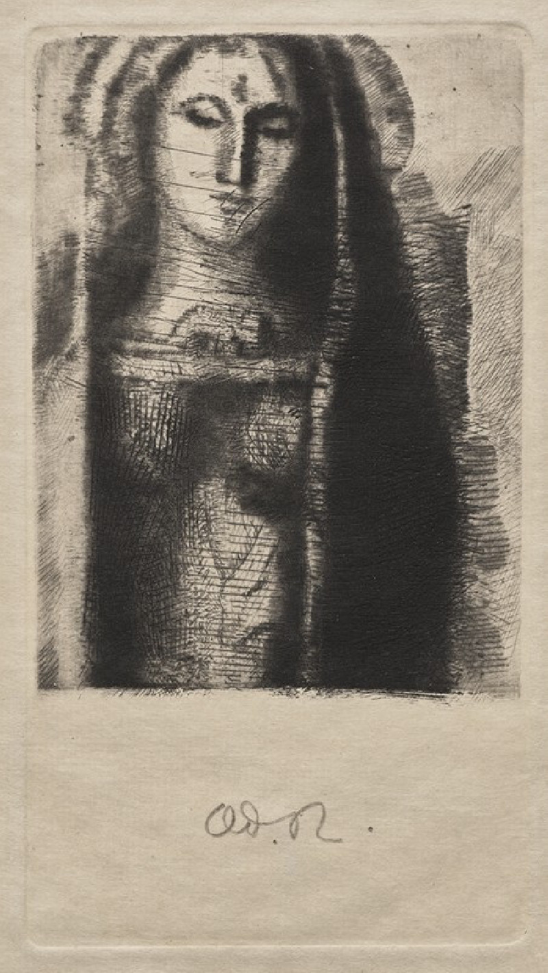 Princess Maleine (The Little Madonna) (1892) reproduction of painting by Odilon Redon. ALL GICLEE PRINTS