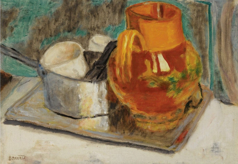 Nature Morte À La Cruche Orange (circa 1933) reproduction of painting by Pierre Bonnard. ALL GICLEE PRINTS