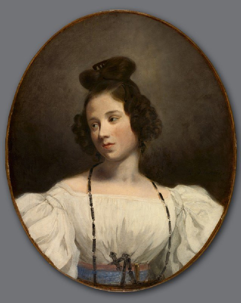 Mlle. Alexandrine-Julie de la Boutraye (c. 1832-1834) reproduction of painting by Eugène Delacroix. ALL GICLEE PRINTS