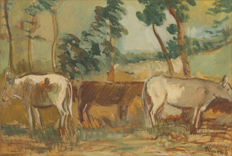 Kravy (1935-1940) reproduction of painting by Cyprián Majerník. ALL GICLEE PRINTS