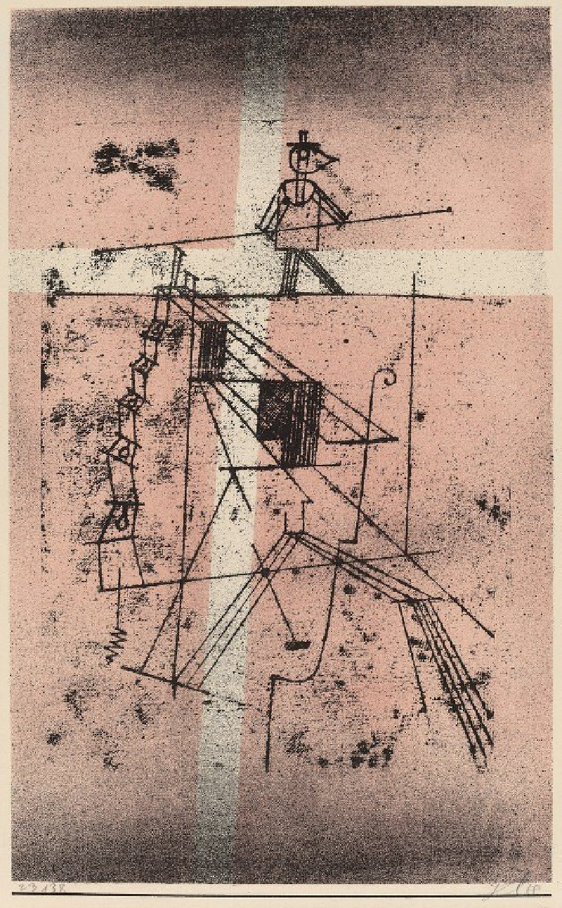 Paul Klee reprodukcija The Tight Rope Walker (Seiltänzer) (1923), VISOS REPRODUKCIJOS , paveikslai, reprodukcijos internetu