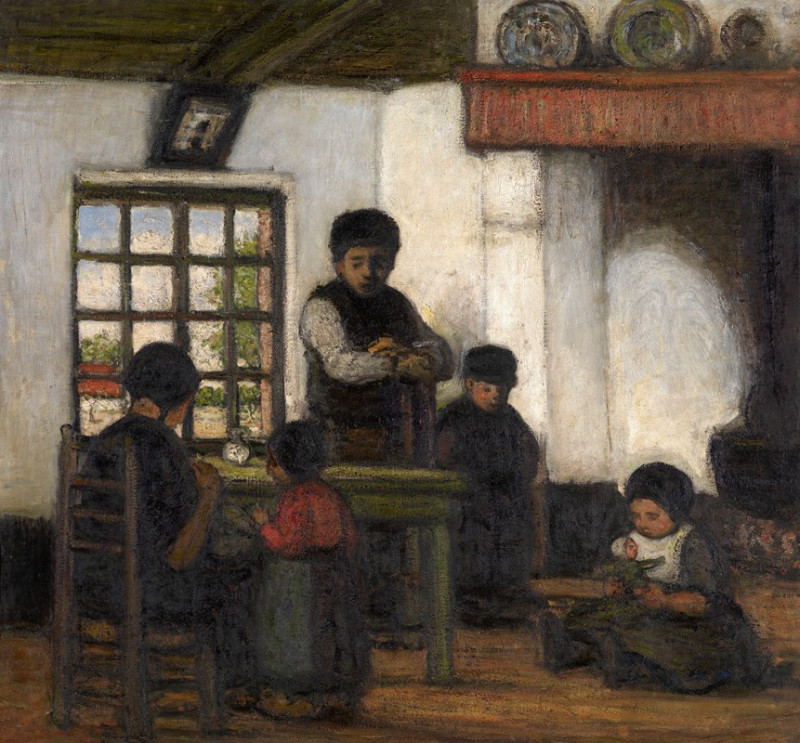 Interior in the Kempen (1922) reproduction of painting by Jakob Smits. ALL GICLEE PRINTS