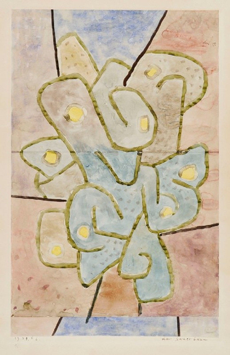 Paul Klee reprodukcija Der Sauerbaum (1939), VISOS REPRODUKCIJOS , paveikslai, reprodukcijos internetu