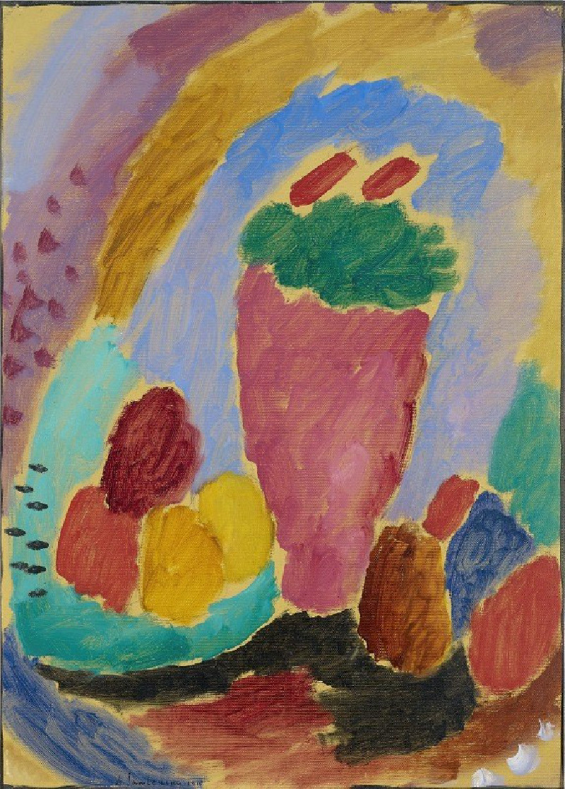 Still life (1915) reproduction of painting by Alexej von Jawlensky. Still-life