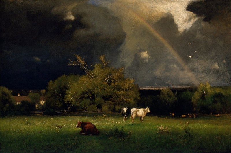 The Rainbow reproduction of painting by George Inness. ALL GICLEE PRINTS