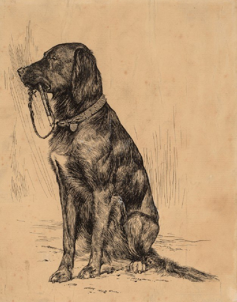 Aldrich’s Dog (late 1880s) reproduction of painting by Arthur Bowen Davies. ALL GICLEE PRINTS