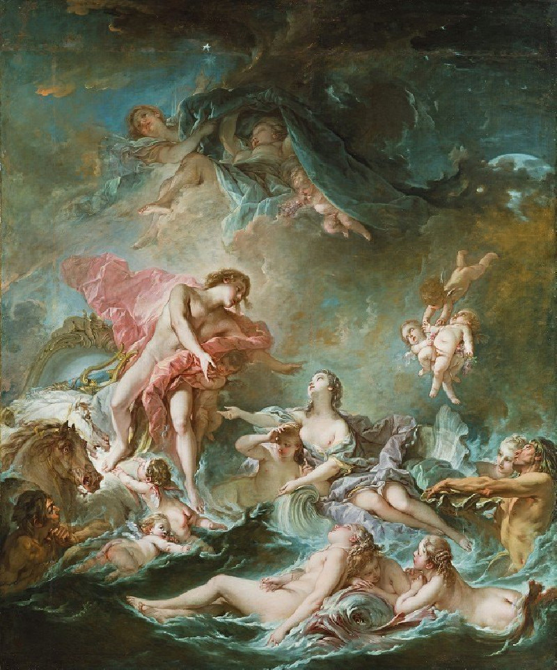 Francois Boucher reprodukcija The Setting of the Sun (1752), VISOS REPRODUKCIJOS , paveikslai, reprodukcijos internetu