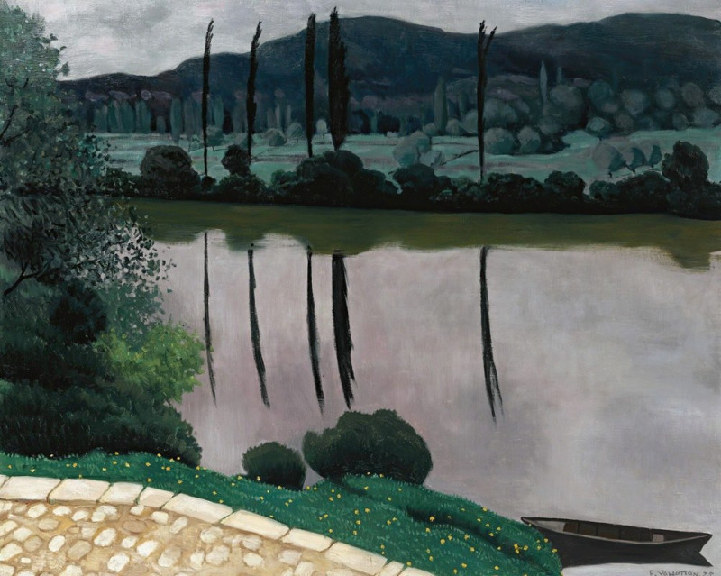 The Dordogne In Vitrac (1925) reproduction of painting by Félix Vallotton. ALL GICLEE PRINTS