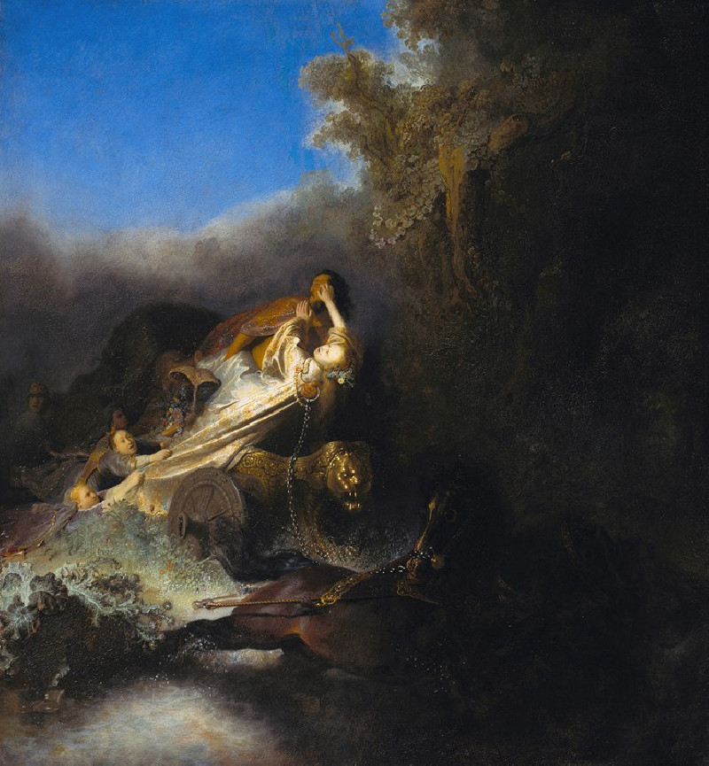 The Abduction of Proserpina (circa 1631) reproduction of painting by Rembrandt van Rijn. ALL GICLEE PRINTS