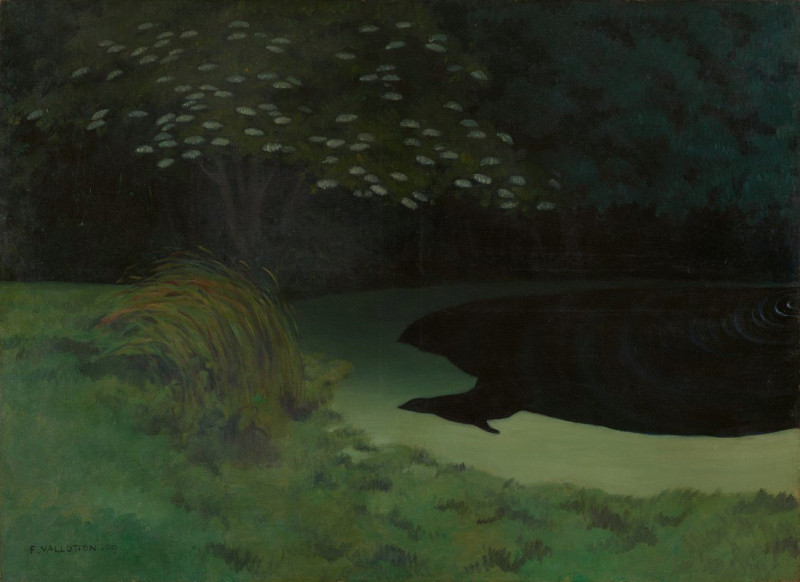 The Pond (Honfleur) (1909) reproduction of painting by Félix Vallotton. ALL GICLEE PRINTS