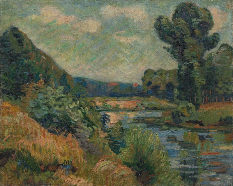 Armand Guillaumin reprodukcija The Banks of the Marne at Charenton (c. 1895), VISOS REPRODUKCIJOS , paveikslai, reprodukcijos...