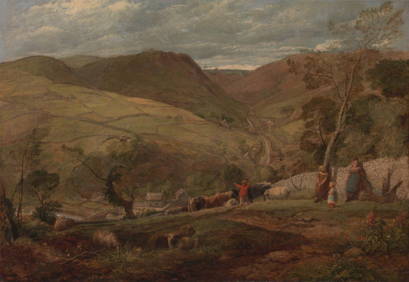 Hanson Toot, View in Dovedale (1815) reproduction of painting by John Linnell. ALL GICLEE PRINTS