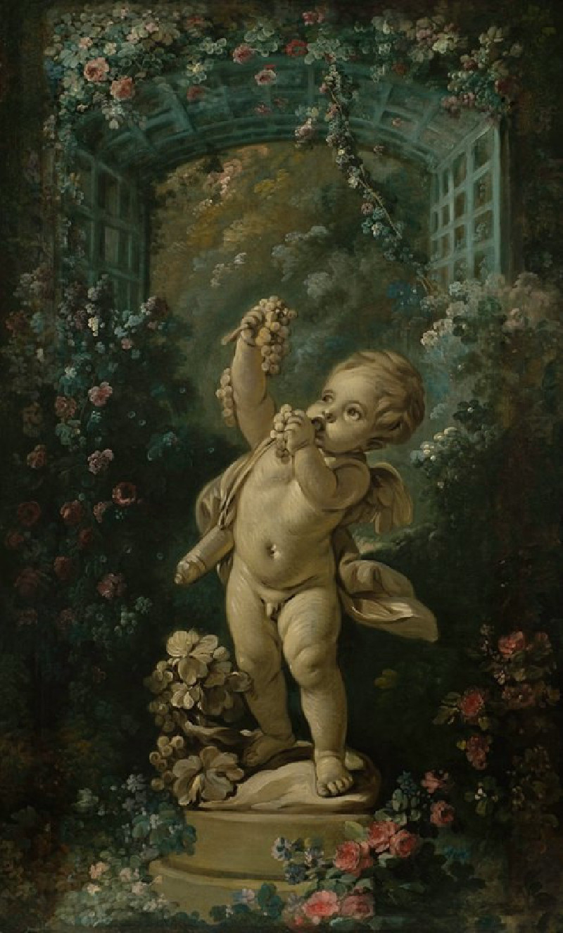 Francois Boucher reprodukcija Amour aux raisins (1765-1770), VISOS REPRODUKCIJOS , paveikslai, reprodukcijos internetu