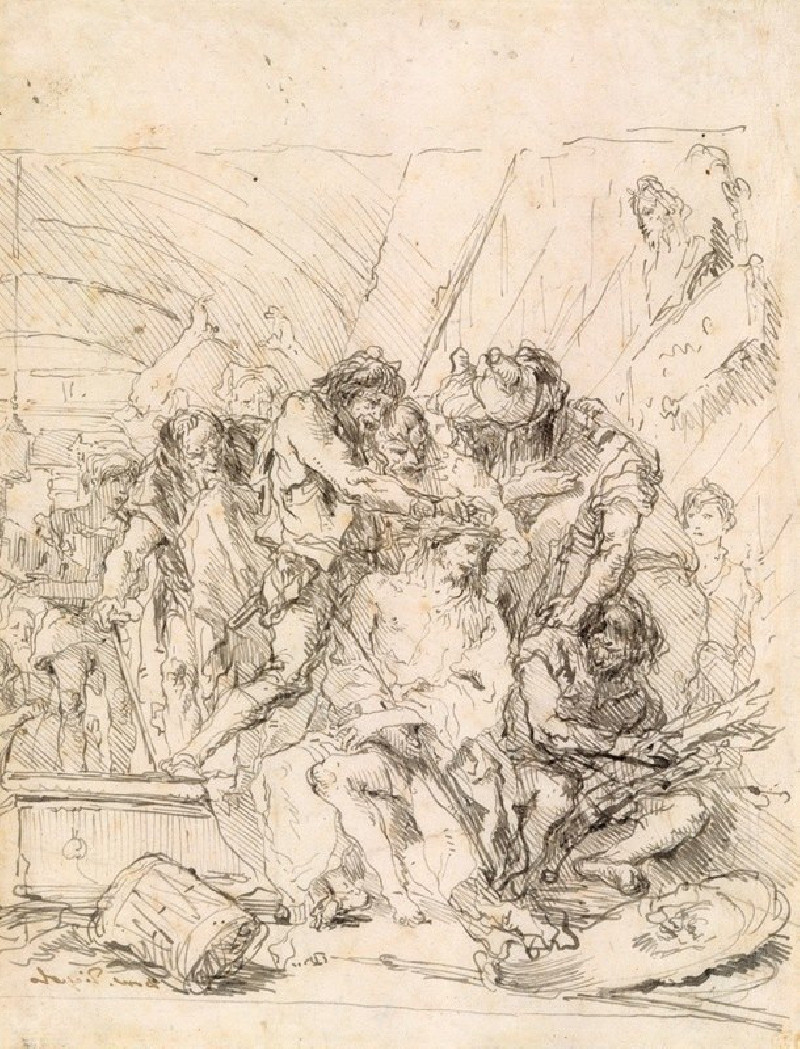 Christ Crowned with Thorns (ca. 1748–72) reproduction of painting by Giovanni Domenico Tiepolo. ALL GICLEE PRINTS