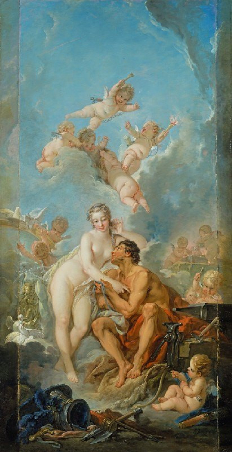 Venus and Vulcan (1754) reproduction of painting by Francois Boucher. ALL GICLEE PRINTS