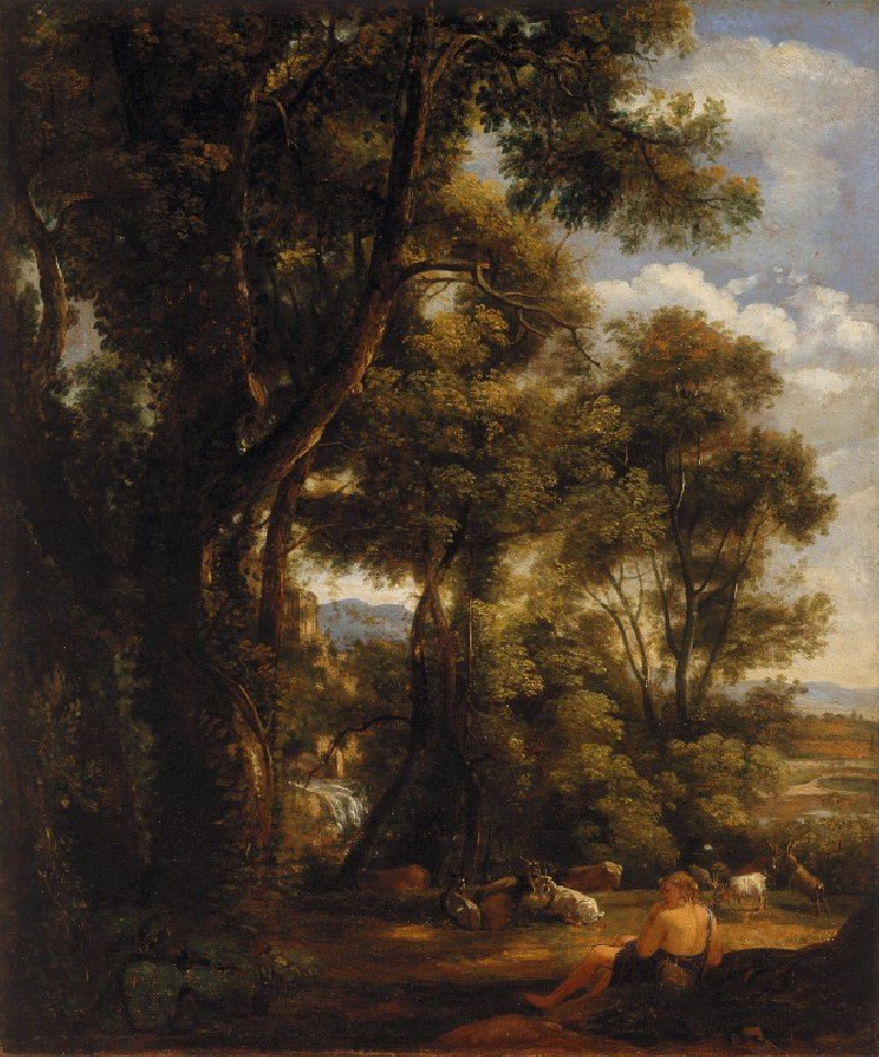 Landscape with goatherd and goats (1823) reproduction of painting by John Constable. ALL GICLEE PRINTS