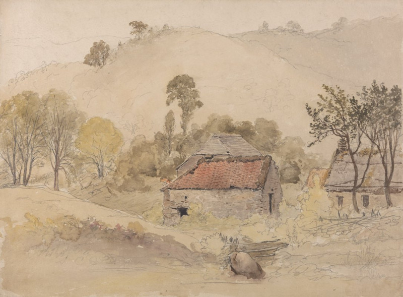 Samuel Palmer reprodukcija The Barns, VISOS REPRODUKCIJOS , paveikslai, reprodukcijos internetu