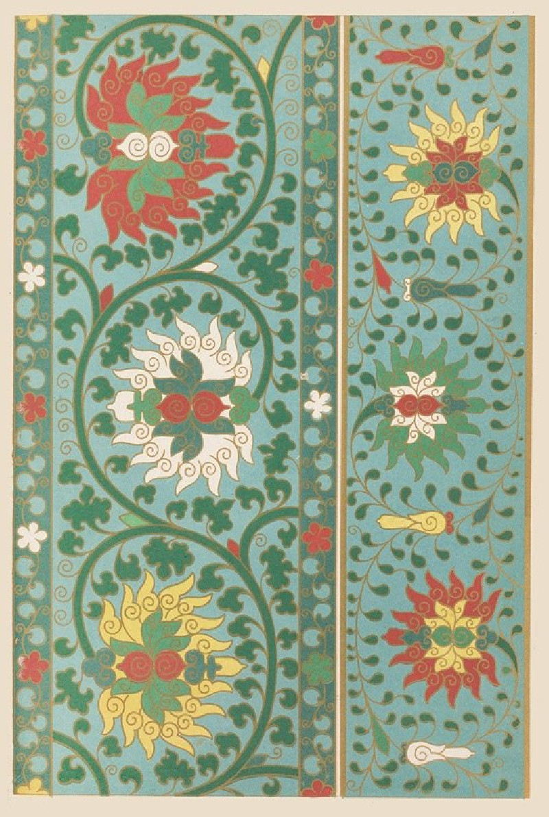 Examples of Chinese ornament, Pl.11 (1867) reproduction of painting by Owen Jones. ALL GICLEE PRINTS