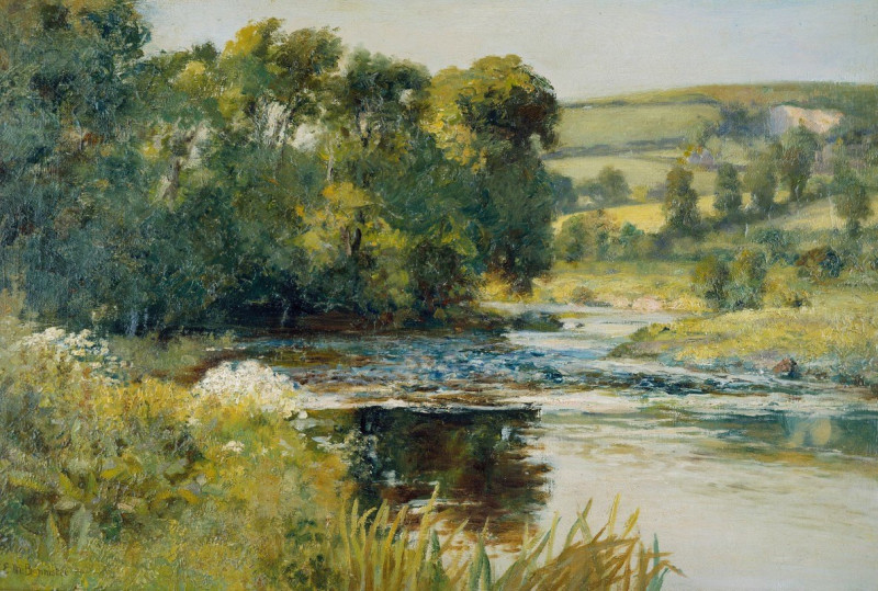 Streamside reproduction of painting by Edward Mitchell Bannister. ALL GICLEE PRINTS